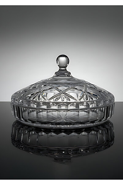 Bisbell Acrylic Serving Tray with Lid Round 26cm, Cake Dessert Platter Cover,...