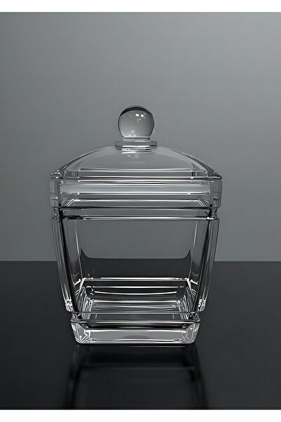 Bisbell Acrylic Jar Transparent 1000ml, Storage Container, Clear Kitchen Orga...