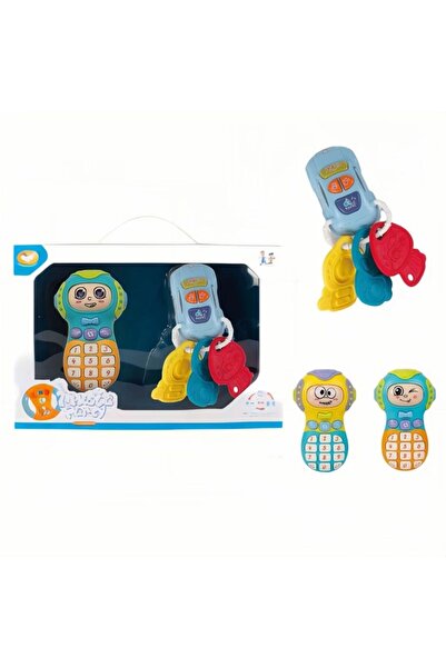 dehkah هاتف تعليمي للأطفال مع مفاتيح سيارة – لعبة موسيقية تفاعلية بأرقام وأصو...