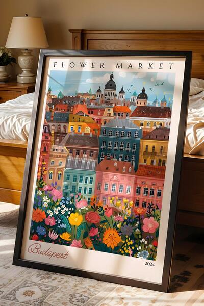 Saturn Budapest, Ungaria, tablou înrămat, decor estetic de perete pentru iubi...