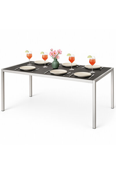 Other Masă de grădină din aluminiu, MOBILIER pentru terasă de cafea, dreptung...