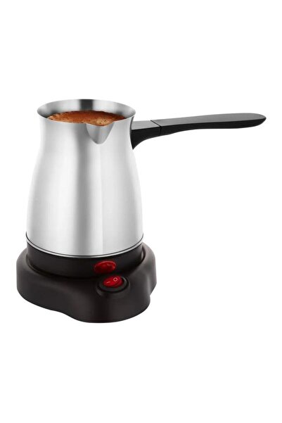 Crown Crw-7104 600W 6 Cups Electric Turkish Coffee Maker Stainless Steel Inox...