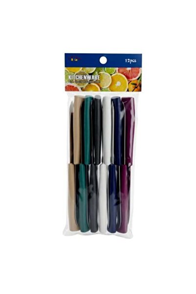Generic Colored Medium Fruit Knife Set – 12 Pieces