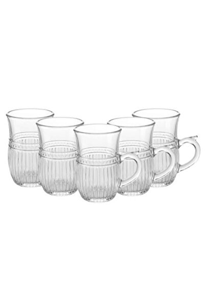 Generic Glass Tea Cup Set – 1 Set × 5 Pieces