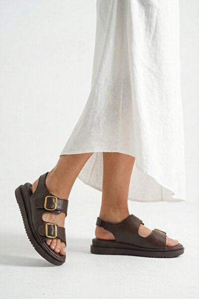 Riccon Women's Sandals 00120303 Brown