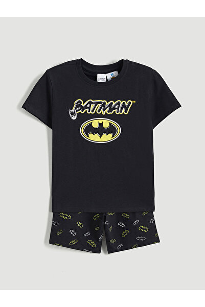 LC Waikiki Özmarka Σετ Πιτζάμες για Αγόρια με Στάμπα Νέας Σεζόν και Σορτς