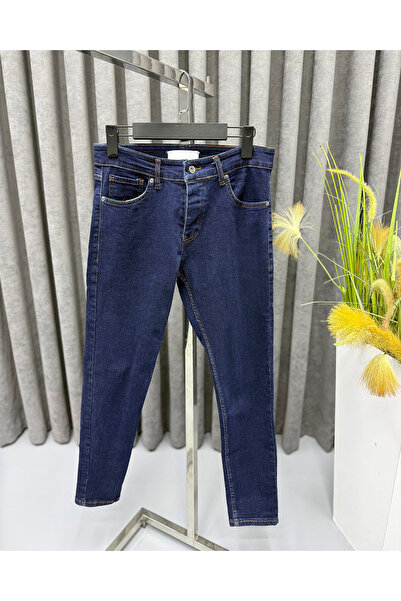 Avni Ceylan Dark Navy Blue Slim Fit Jeans