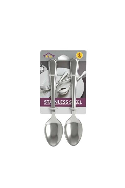 Generic Small Stainless Steel Spoon Set – 6 Pieces