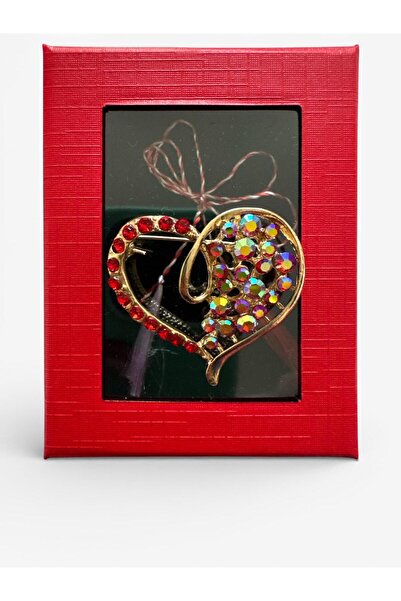 OEM Martisor brooch – set of 10 pieces Heart 3.5 x 3.3 cm, gift box 8×6 cm (w...