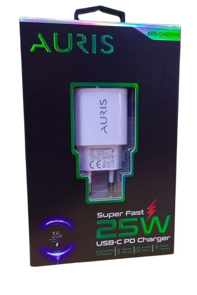 Kezban Tekstil Auris 25 Watt Yüksek Hızlı PD Şarj Adaptörü USB C / Type C Şar...