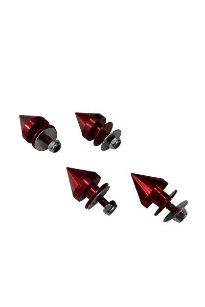 Bix TOPAÇ VİDA 6 MM BAĞLANTI SİVRİ KIRMIZI 4 LÜ