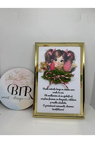 OEM Message board for Teacher - little girl with pigtails, 10x15cm