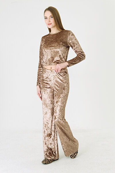 FARBE ER FASHION Nature Velvet Leopard Set