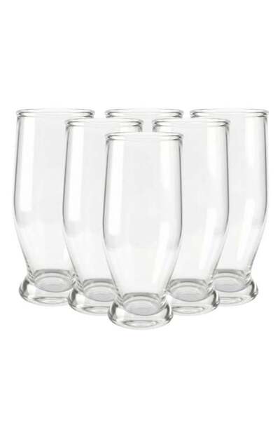 Generic طقم أكواب عصير زجاجية – 6 قطع × 280 مل