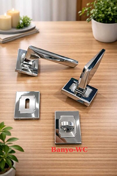 ARON Sofuoğlu Luxury Space (Nickel Satin) Square Rosette [Bathroom-Wc] Type D...