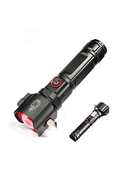 Kırgıl CB-2210 Şarjlı El Feneri, Teleskopik ZOOM Özellikli Acil Durum El Feneri