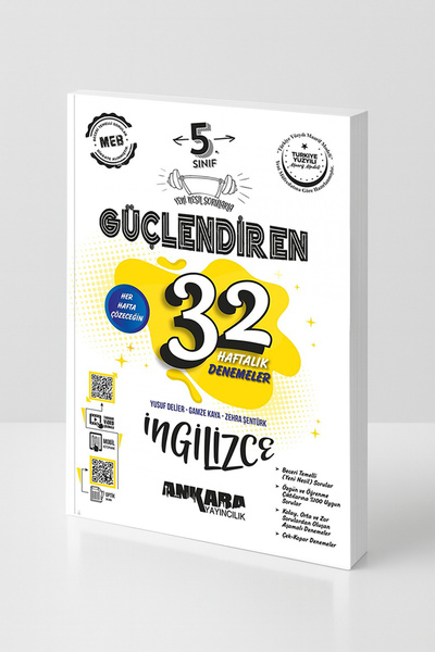 Ankara Yayıncılık 5. Sınıf İngilizce 32 Haftalık Deneme Güçlendiren Yeni Nesil
