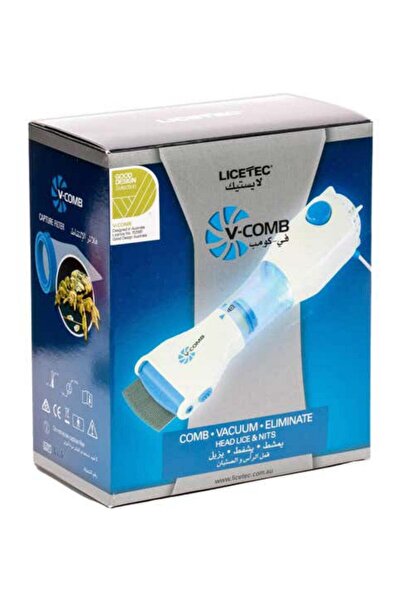 Licetec جهاز V-Comb الكهربائي المتطور لإزالة القمل والصئبان بتقنية الشفط والت...