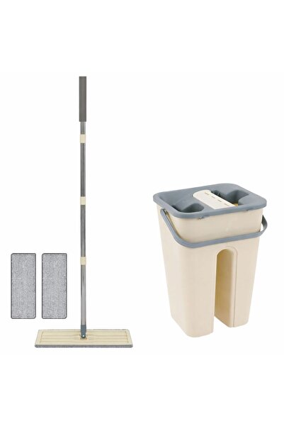 OEM Professional Flat Mop with Self-Wringing Bucket – Ideal for Parquet, Tile...