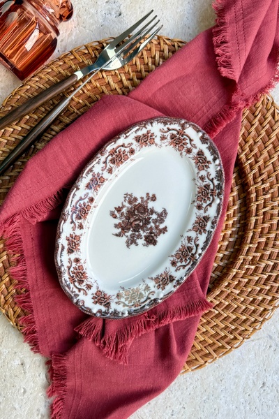 porselenden Antique Rose 2-Piece 20 cm Premium Porcelain Small Size Breakfast...