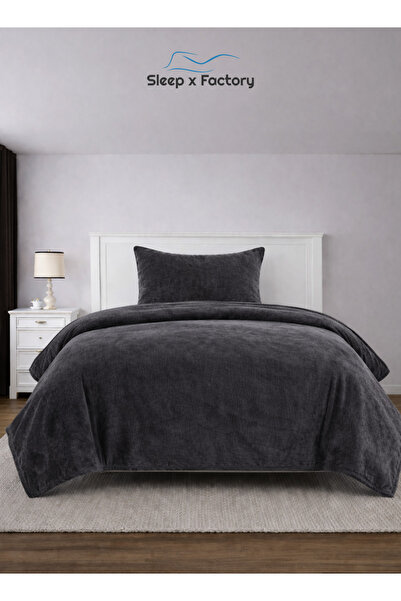 Sleep x Factory 2-Piece Velvet Comforter Set 160x220 cm with Pillowcase – Sof...