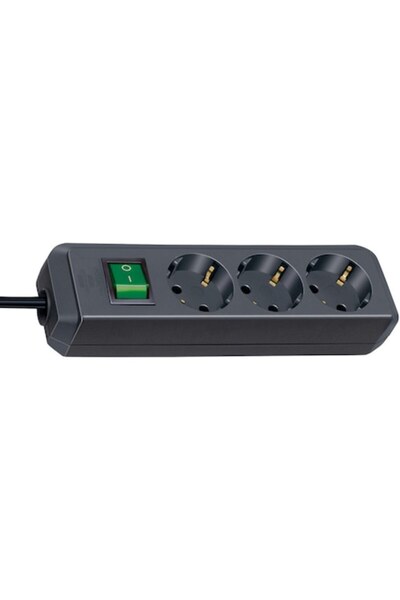DAMUR -Line Extension Cord 3 Sockets, 5m H05VV-F 3G1.5 Black