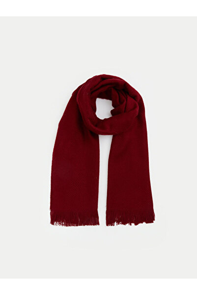 LC Waikiki Nevavm Farkıyla Lcw Accessories Burgundy Knitwear Plain Girls' Scarf