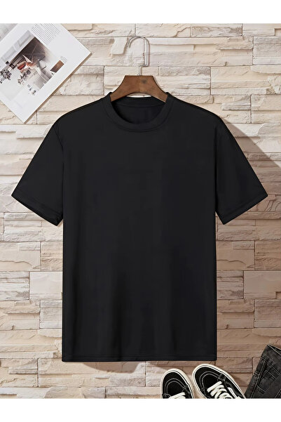 LELVANİ Men's Never Give up Printed T-Shirt