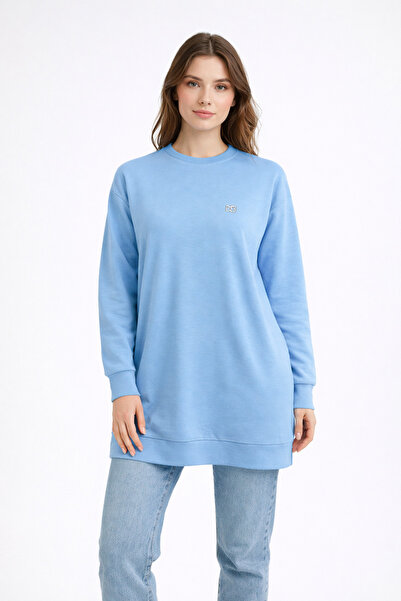 Günpa Collection Günpa 313-02-26 Women's Long Tunic Sweatshirt Comfortable Fi...