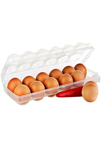 GÜRAY LİFE صندوق تخزين البيض ذو 12 قطعة مع غطاء شفاف، منظم بيض للثلاجة، صندوق...