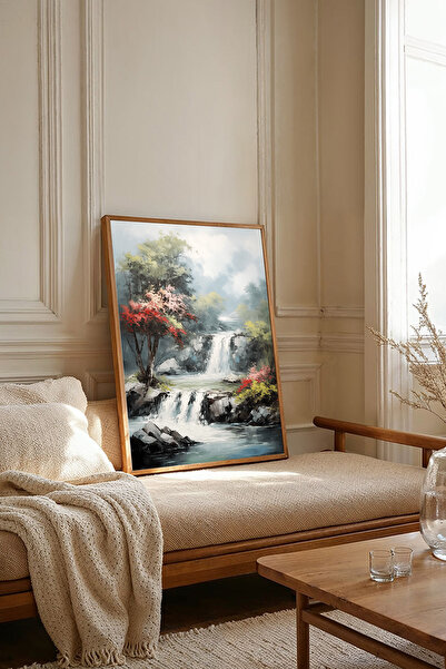 Dekorsiahome Tablou dintr-o singură bucată cu ramă din lemn TK2979