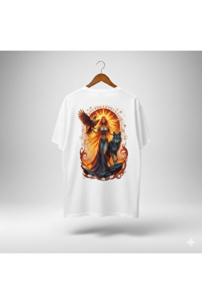 YRN COLLECTION Unisex Sun Girl Printed Premium Combed Cotton Oversize T-Shirt