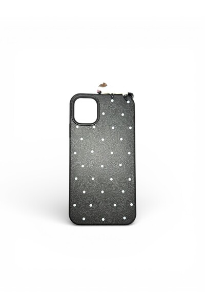 Mopal iPhone 11 Uyumlu 3d Oyuncaklı Puantiye Kedi Tasarımlı Esnek Silikon Kılıfı