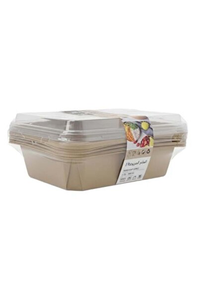 Generic Paper Plates with Plastic Lid - 5 Pieces x 1000 ml