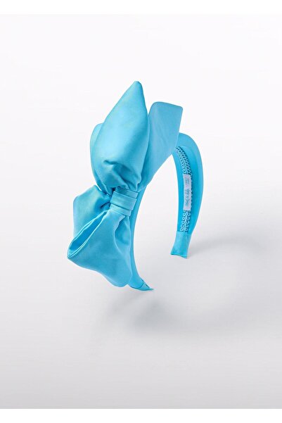 Abel & Lula Mayoral Abel Lula Girls' Big Bow Crown Platinum Blue