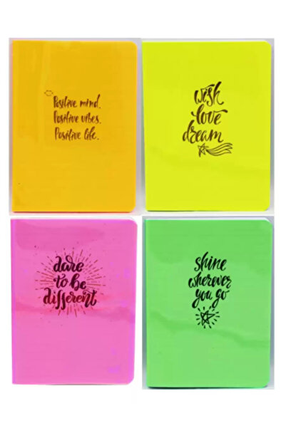 Liz دفتر ملاحظات بغلاف شفاف مزود بمؤشر فسفوري مقاس A6 40 Yp