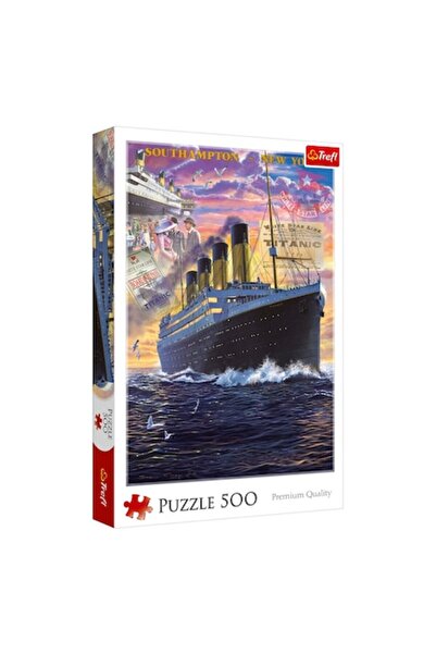OEM Titanic Puzzle with Newspaper Headlines (500 Pieces)