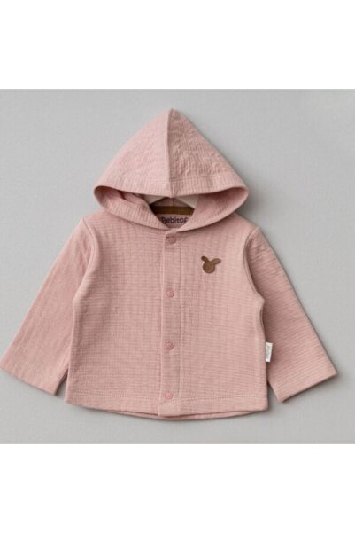 BUDİ HOME Bebitof Hooded baby cardigan 80153 powder