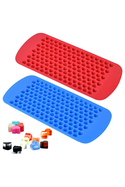 Eminonutoptanci قالب سيليكون صغير لصنع 150 قطعة من الثلج والجيليوبون على شكل قلب