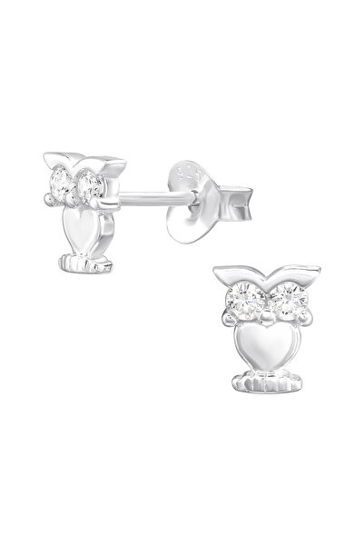 BIJUTERIA NEAGRA Cercei bufniță din argint 925