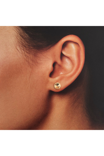 BIJUTERIA NEAGRA 925 Silver Earrings with Swarovski Crystals Peach