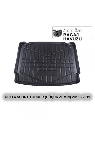 ELORCAR CLIO 4 SPORT TOURER (DÜŞÜK ZEMİN) 2013 - 2019 3D BAGAJ HAVUZU