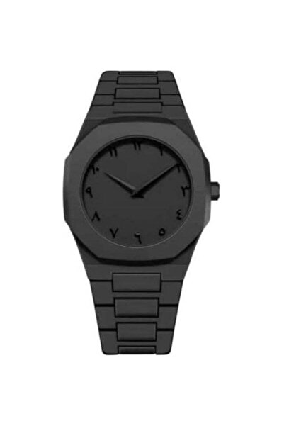 Generic Men's Matte Black Wrist Watch with Arabic Black Dial, Light Trending ...