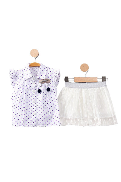 GENERAL Girls' skirt and blouse set with unique and attractive details, suita...
