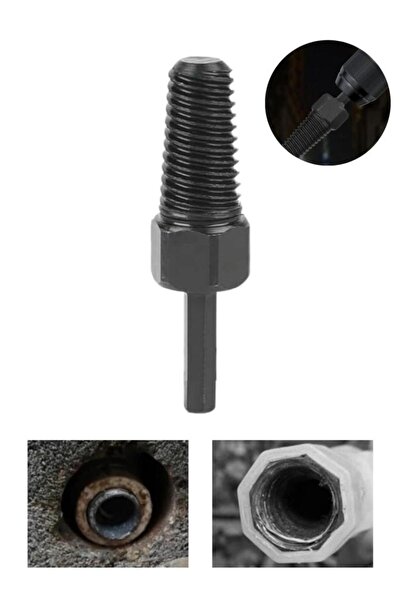 DepoMega 25-35 mm Kırık Musluk Boru Çıkarıcı Matkap Uç 1/2 Boru Ters Kılavuz