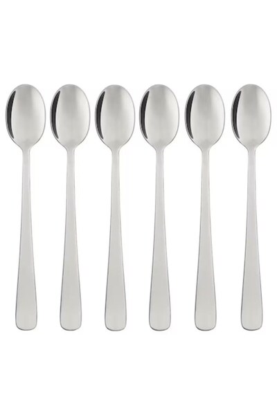 OEM Set of 6 Spoons, 17 cm, Stainless Steel