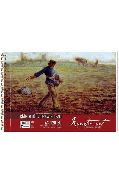 karatis art كراتيس كراسة رسم حلزونية 120 جرام A3 30 YP 482010-99