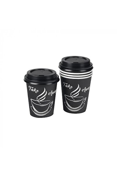 OEM Set de 30 de căni de cafea de unică folosință cu capac, 270 ml, carton