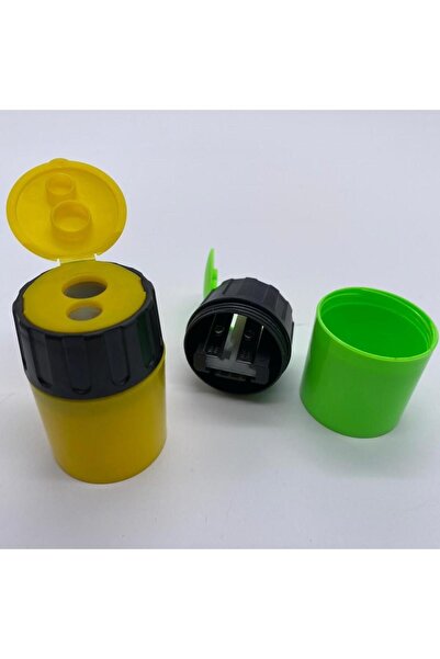 Eisen مبراة أقلام رصاص مزدوجة الحجرة بلون غير شفاف 432-10-PKT