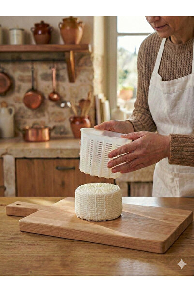 Akyüz Plastik Saganaki / Mihaliç Peynir Yapımı İçin Peynir Kalıbı 2 Adet Plas...